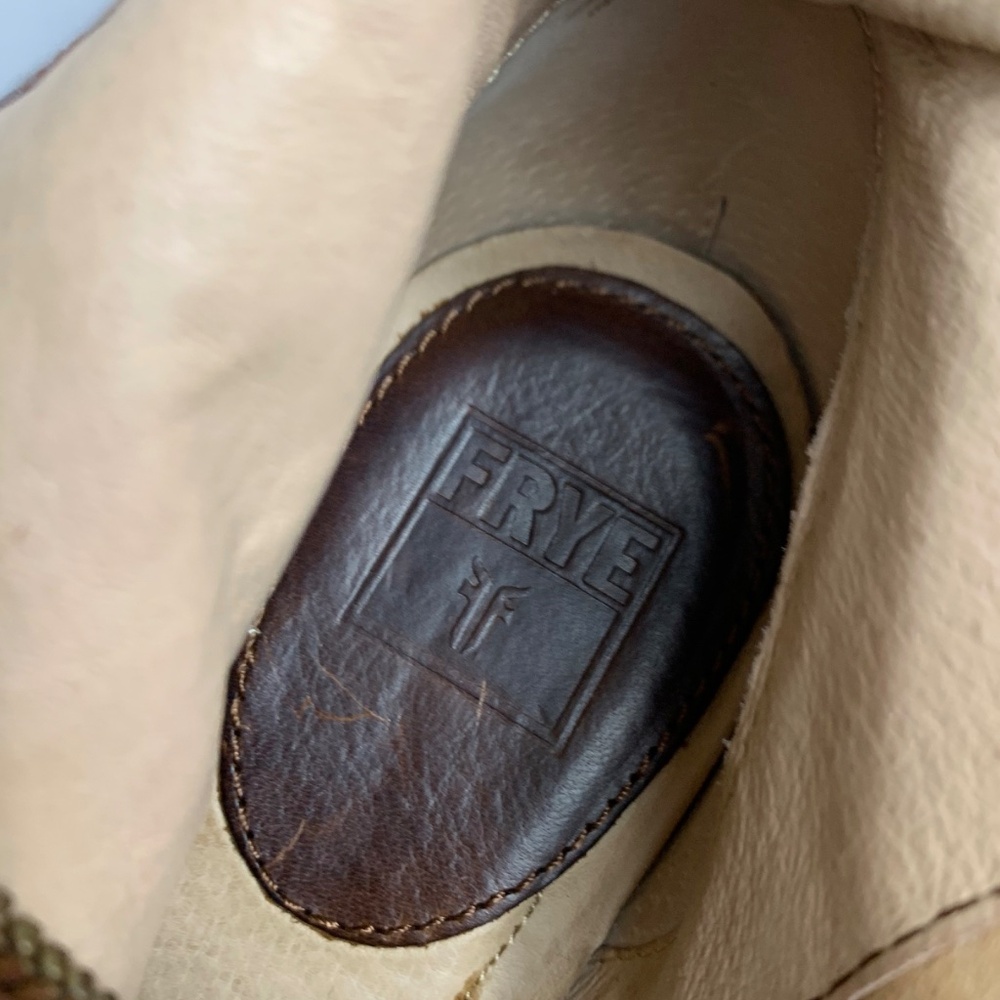FRYE Leather Miranda Zip Boots in Cognac - Picture 9 of 10